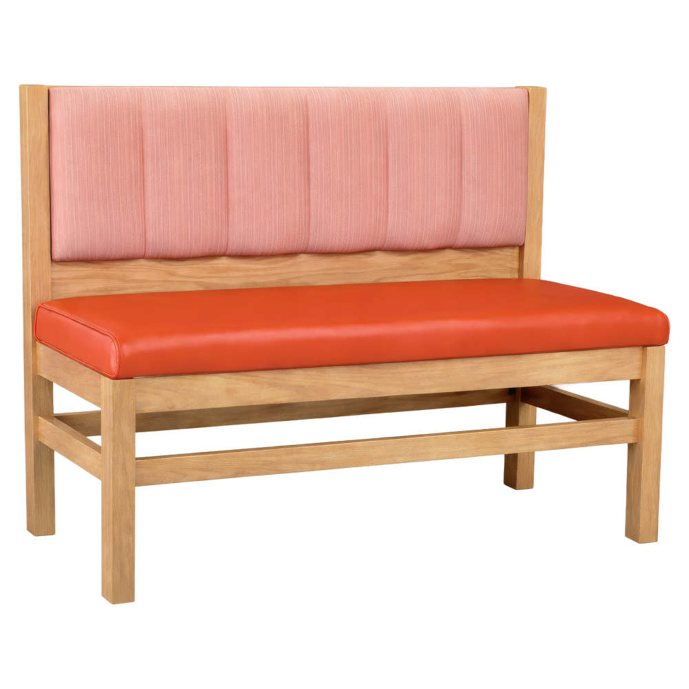 Wood booth seating