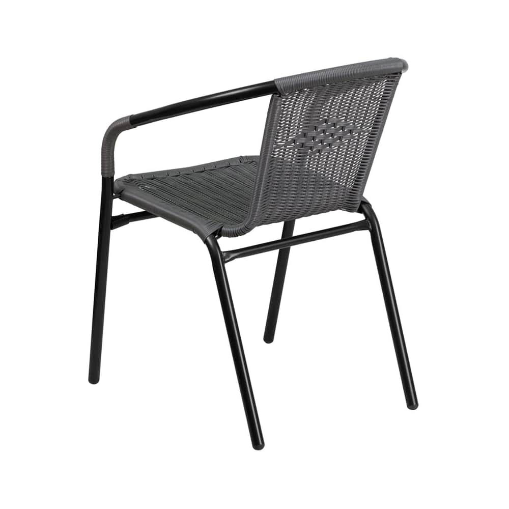 Gray Rattan Chair