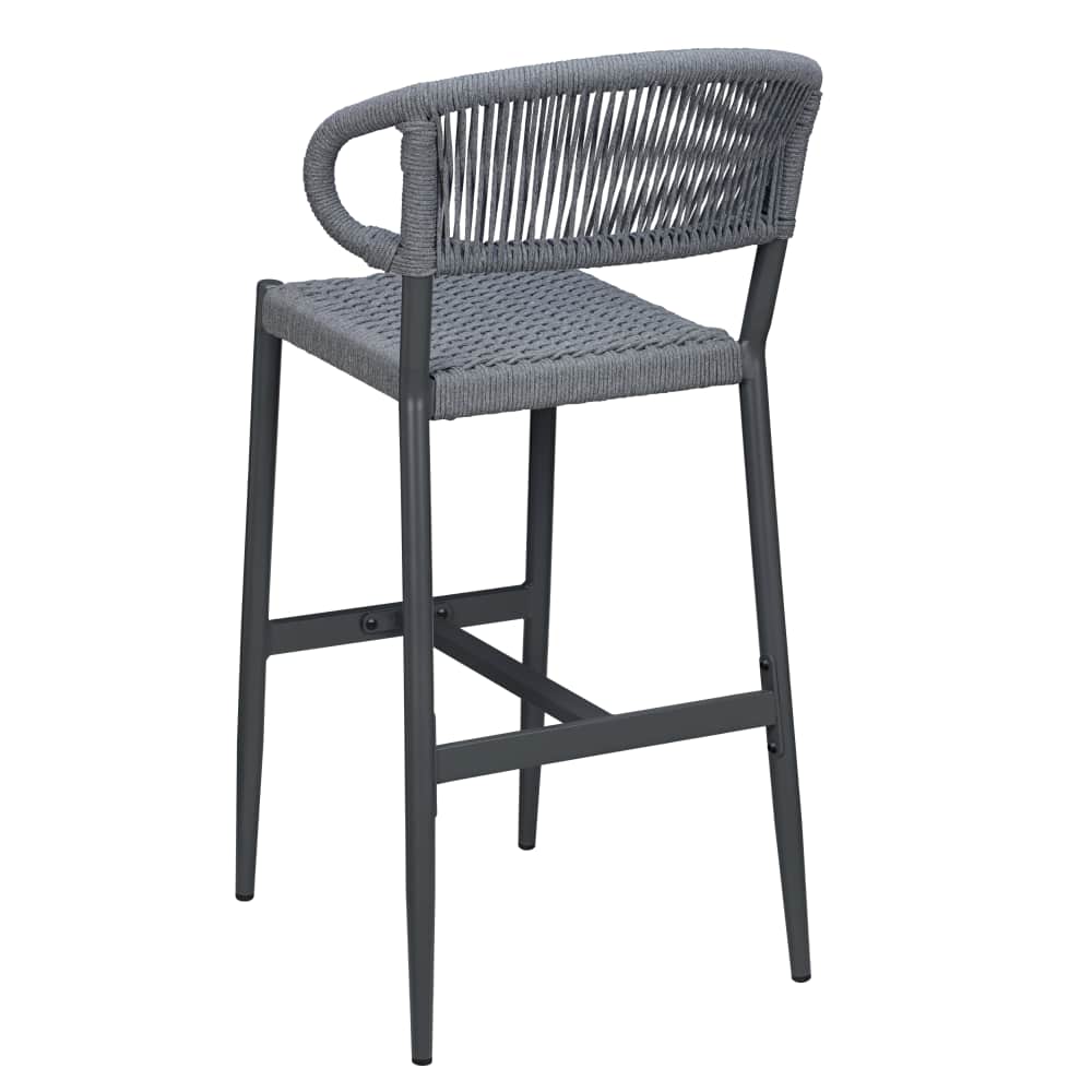 Slatted aluminum patio furniture