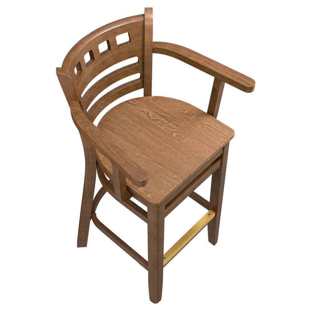 Wood bar stool