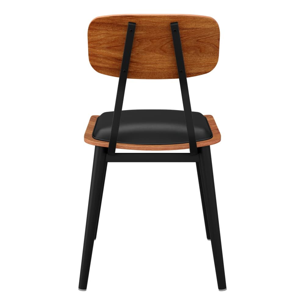 Basel Metal Chair with Padded Back