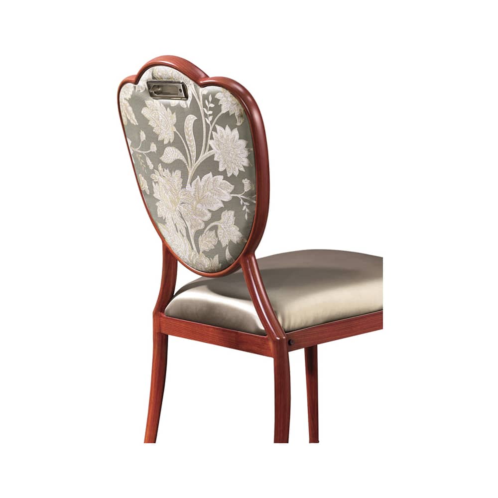 Upholstered aluminum dining chair