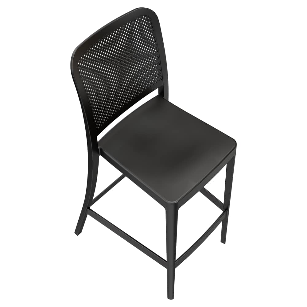 Bar stool selection, Rowan perforated outdoor resin