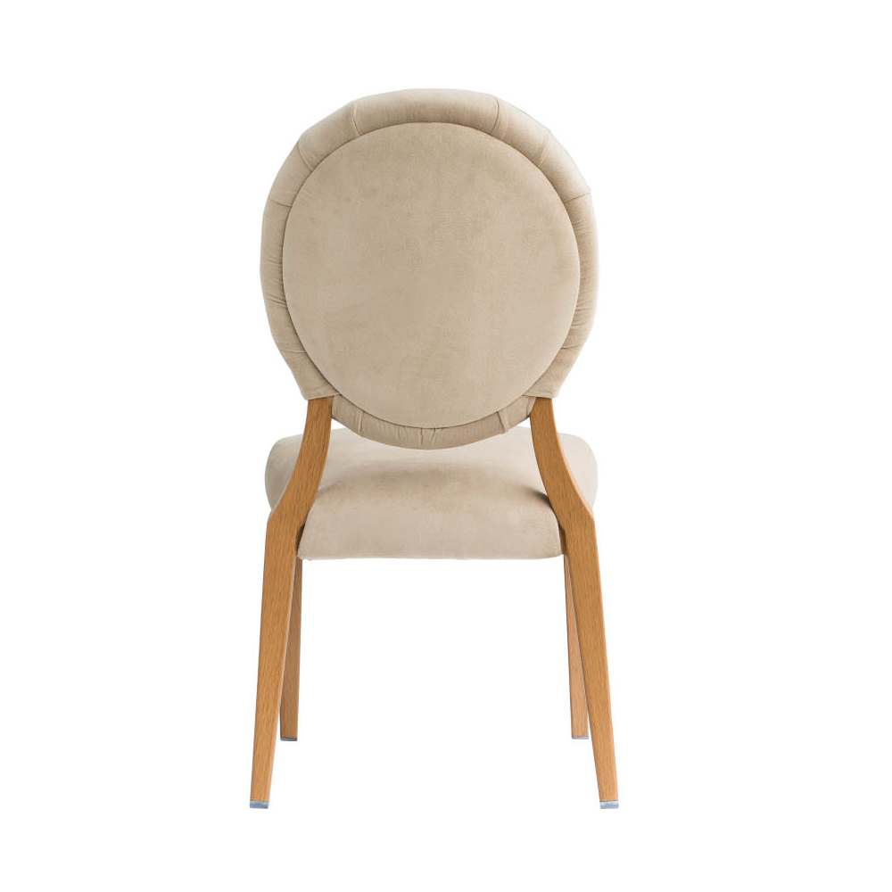 Tufted button detail upholstered dining chair