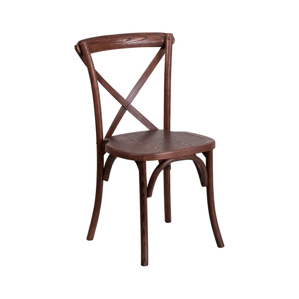 Stackable wood dining chair
