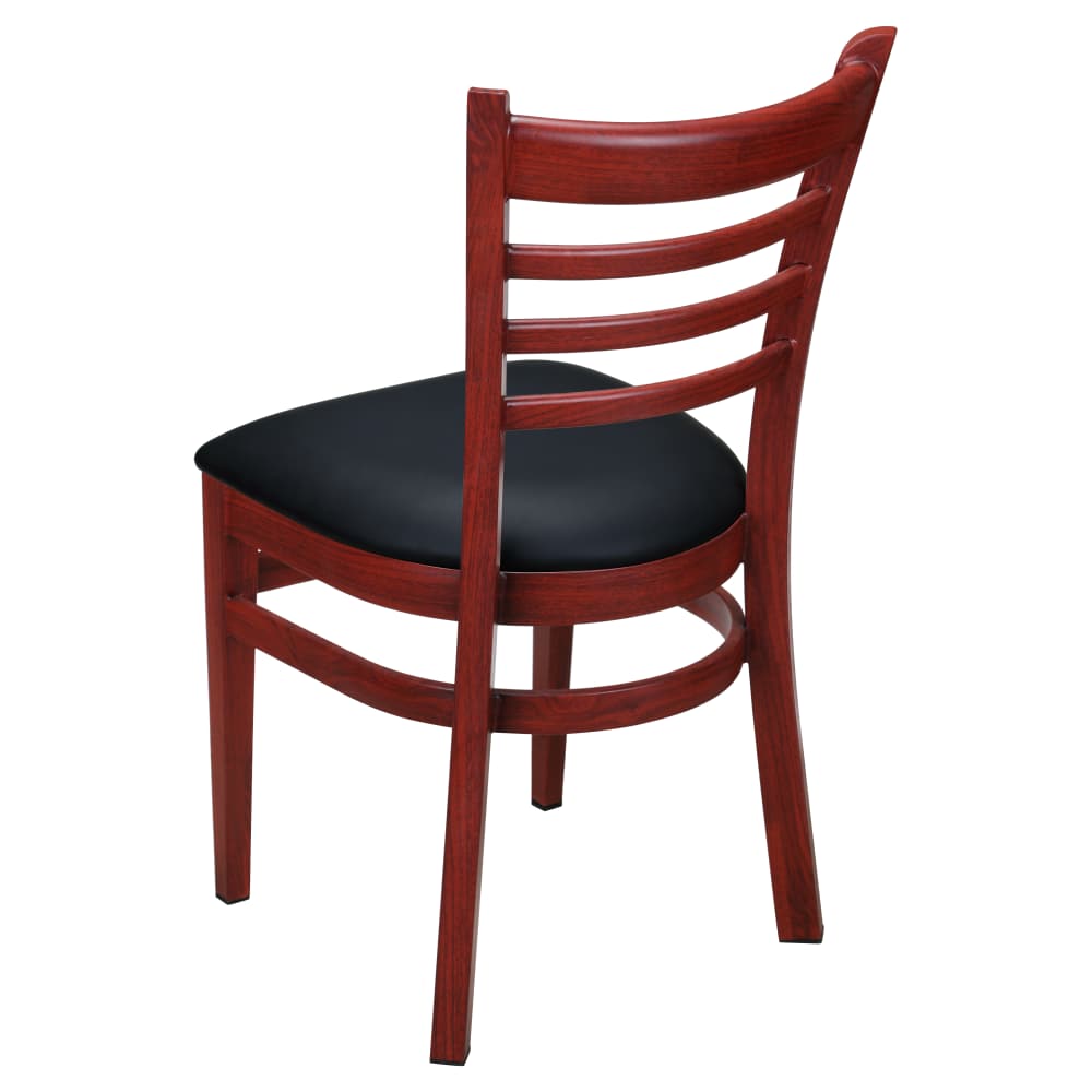 Ladder back metal dining chair