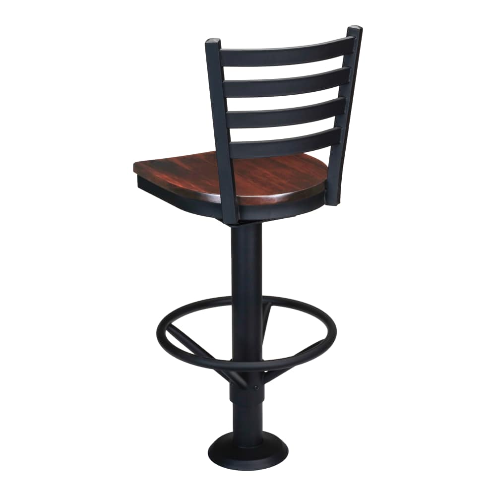Ladder back metal bar stool
