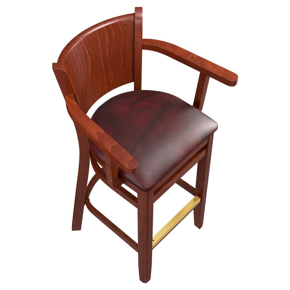 Wood bar stool