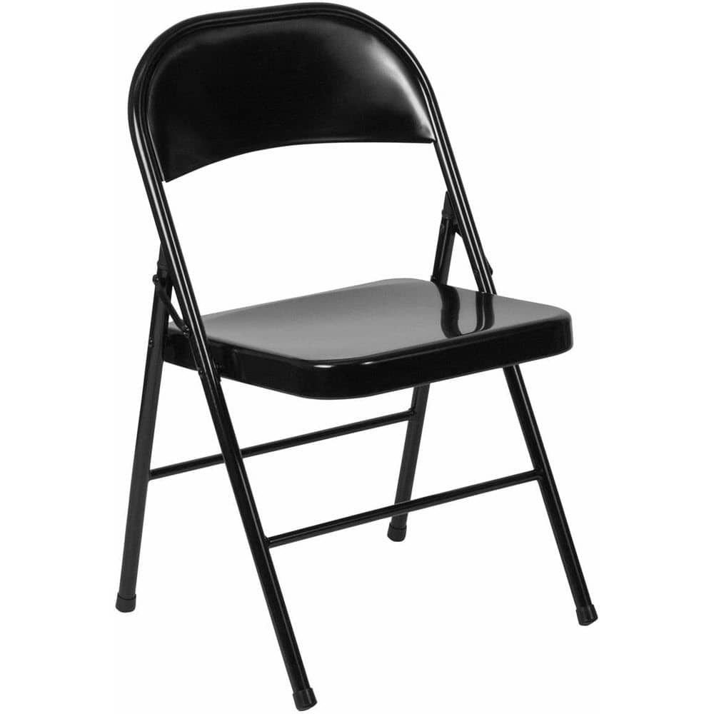 Folding metal dining chair