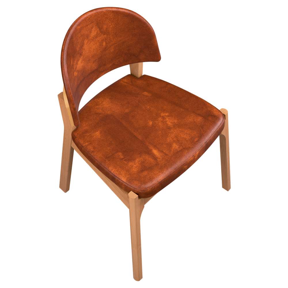 Wood dining chair