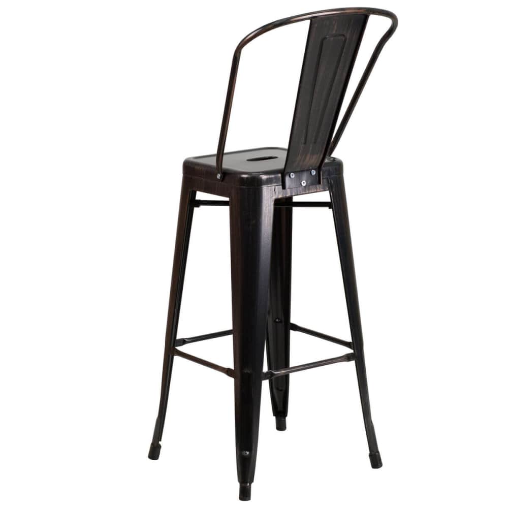 Metal bar stool