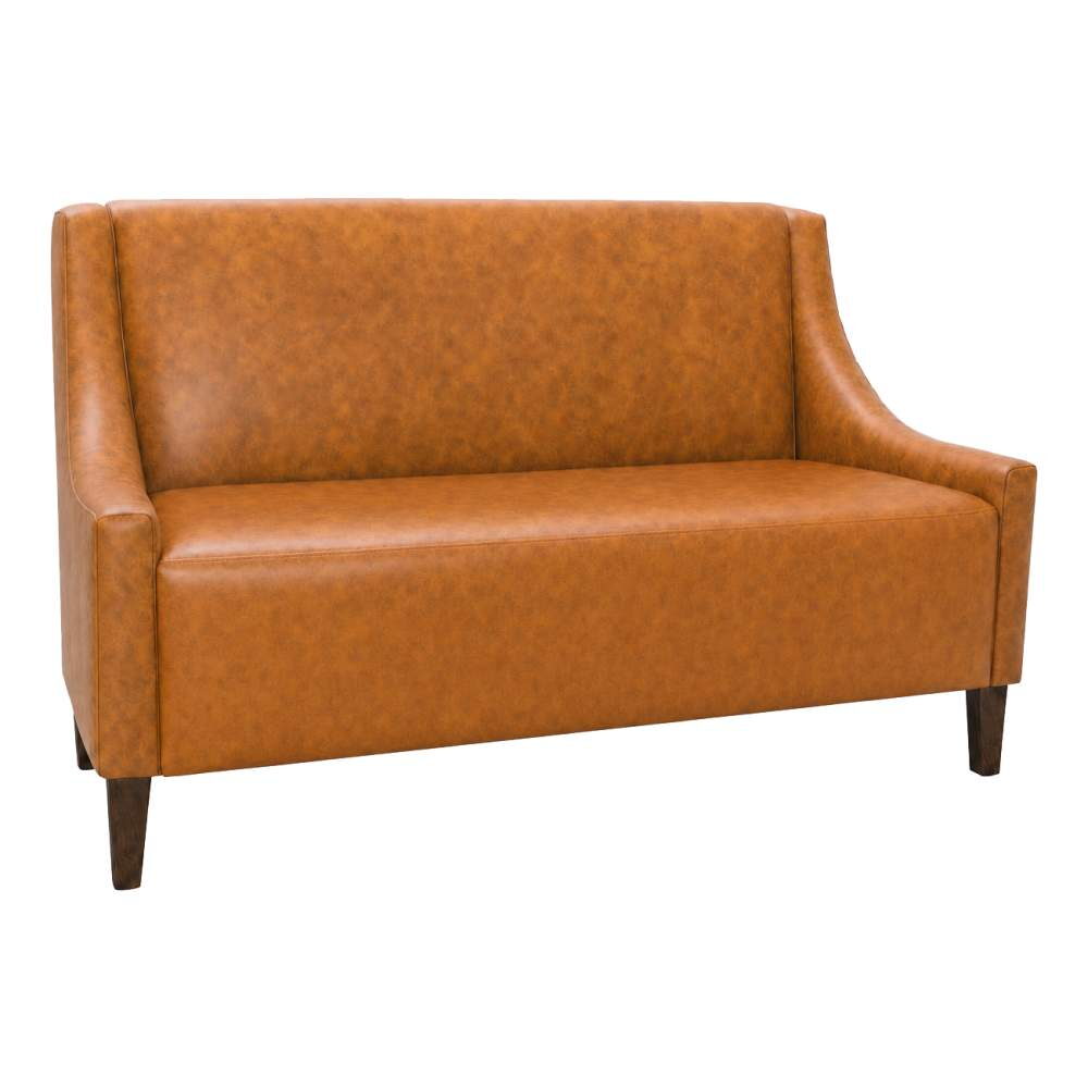 Torqela Plain-Back Lounge Booth with Arms