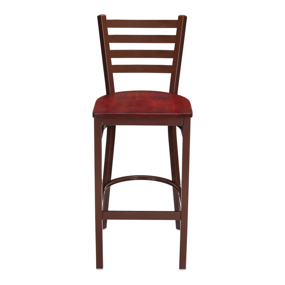 Ladder back metal bar stool