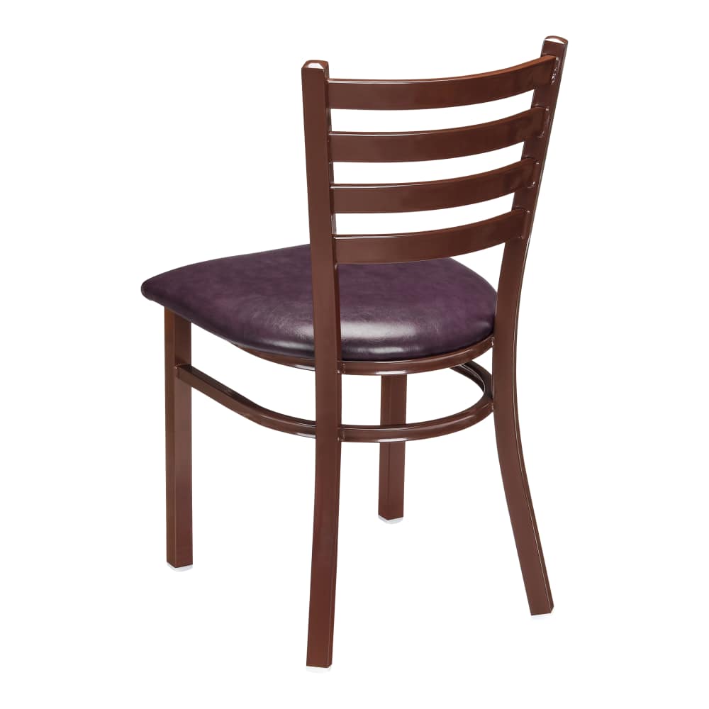 Ladder back metal dining chair